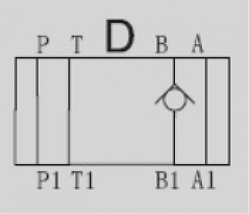 Клапан обратный модульный CETOP 3 в канал "B" Z1DS6D1-30