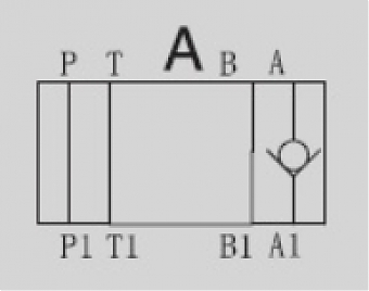Клапан обратный модульный CETOP 3 в канал "A" Z1DS6A1-30