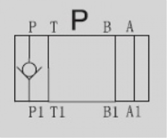 Клапан обратный модульный CETOP 3 в канал "P" Z1DS6P1-30