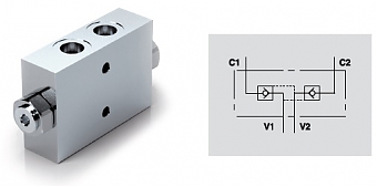 Гидрозамок двухсторонний VBPDE 3/4” A