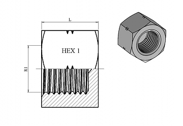 Заглушка NPT 1/4" с внутренней резьбой Заглушка NPT 1/4" с внутренней резьбой