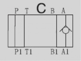 Клапан обратный модульный CETOP 3 в канал "A" Z1DS6C1-30