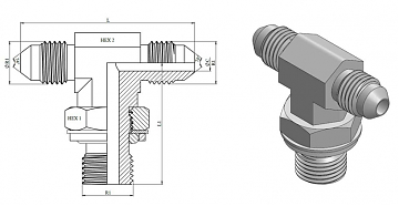 TN515-JIC 1.5/8"R1.1/4" TN515-JIC 1.5/8"R1.1/4"