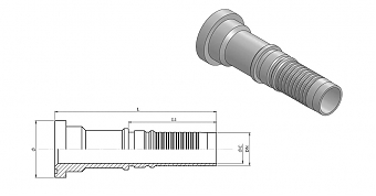 Фл. 1.1/2"6000/0-24 int (63,5) Cat DN38