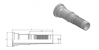 Фл. 1.1/2" 3000/0-24 int (60,3) DN38
