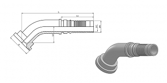 Фл. 3/4"6000/45-12 int (41,3) DN20