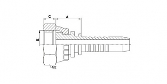 BSP 1/4"-19/0-06 DN10 (FLAT)